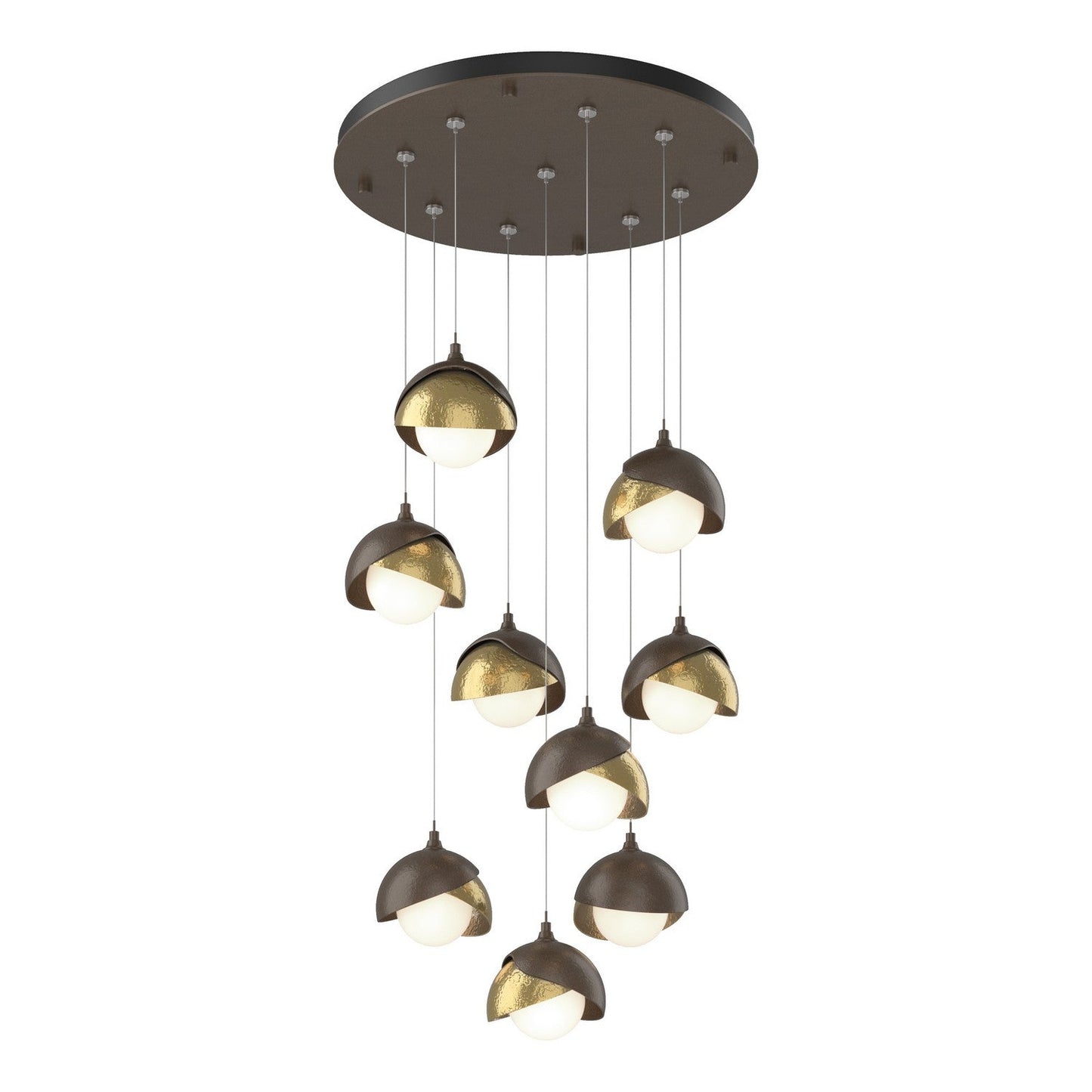  Brooklyn 9-Light Double Shade Pendant