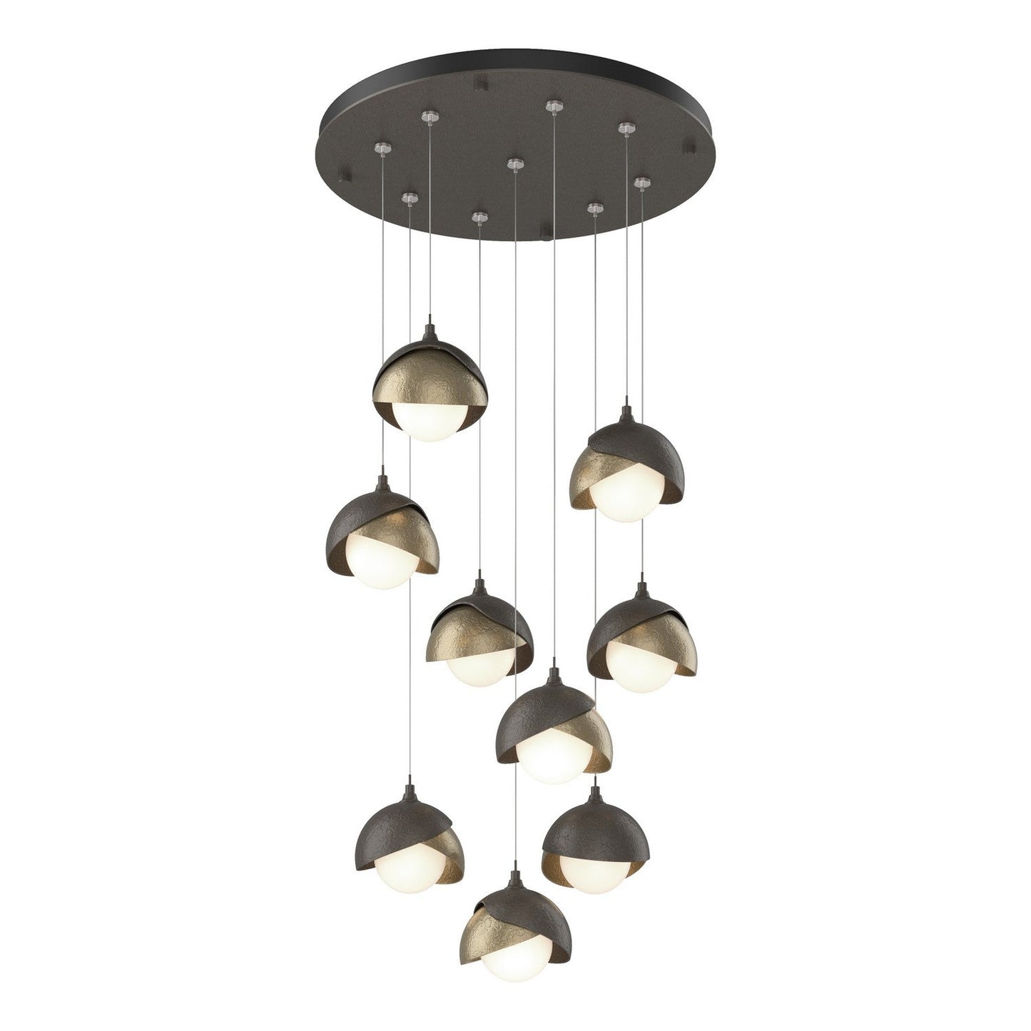  Brooklyn 9-Light Double Shade Pendant