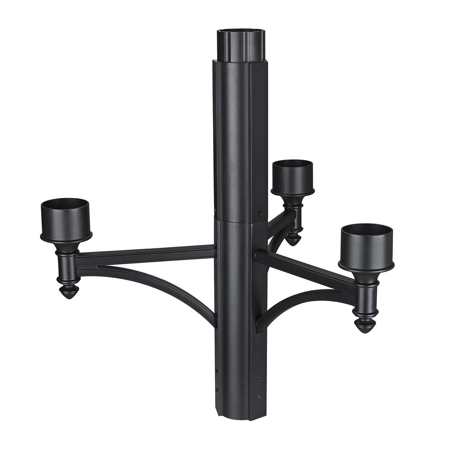 Z-LIte Outdoor Four Light Outdoor Posts/Hardware In Black
