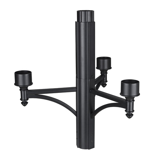 Z-LIte Outdoor Four Light Outdoor Posts/Hardware In Black