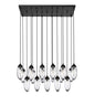Z-LIte Arden 17 Light Linear Chandelier In Matte Black