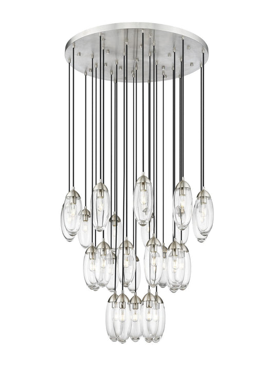 Z-LIte Arden 27 Light Chandelier In Brushed Nickel