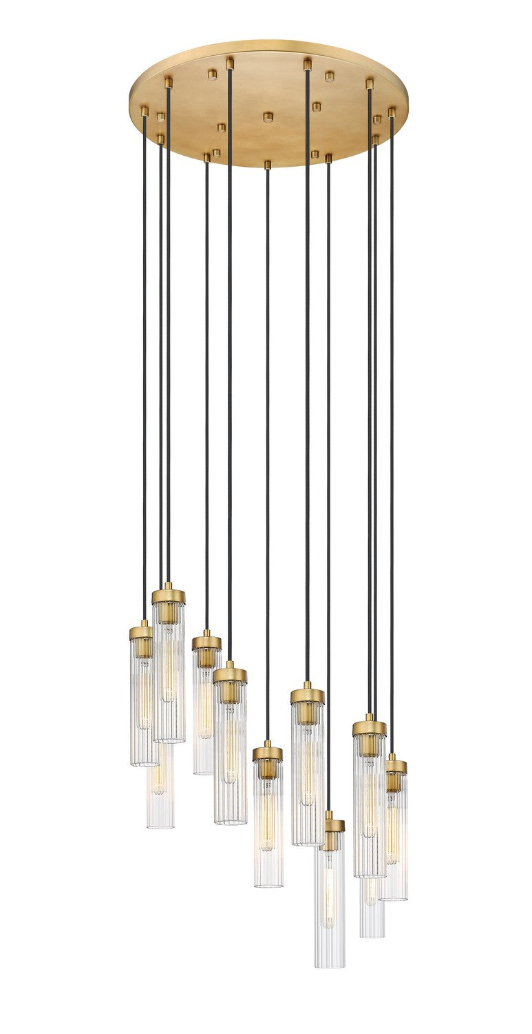 Z-LIte Beau 11 Light Chandelier In Rubbed Brass