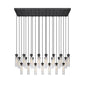 Z-LIte Beau 23 Light Linear Chandelier In Matte Black