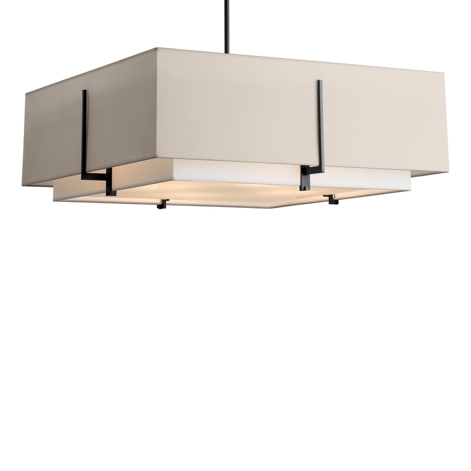  Exos Square Large Double Shade Pendant