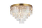  Sydney 17-Light Flush Mount In Satin Gold
