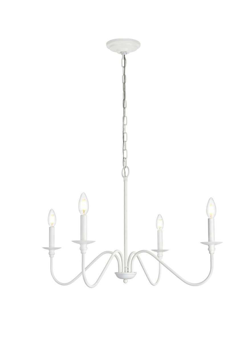  Rohan 4-Light Chandelier In White