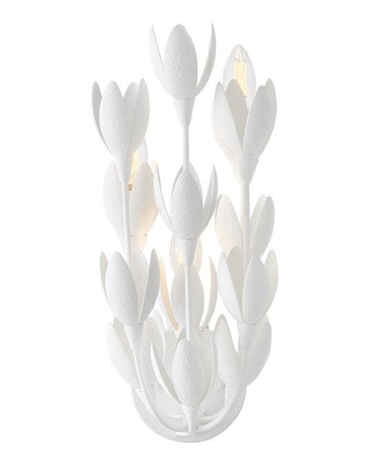  Flora LED Wall Sconce In Textured Plaster