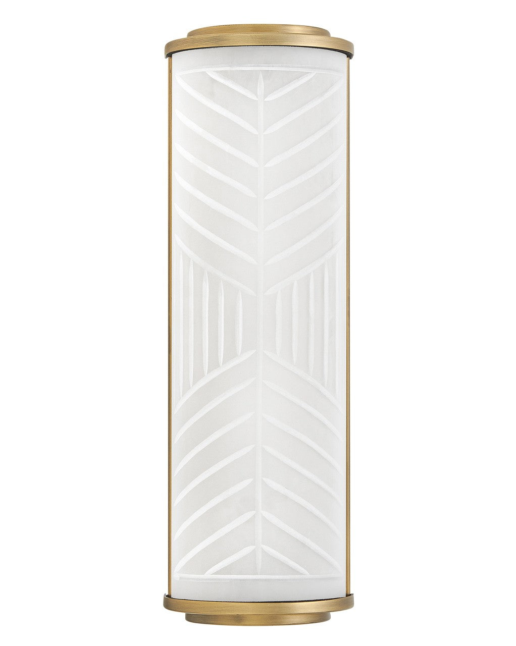  Devon LED Bath Sconce In Lacquered Brass