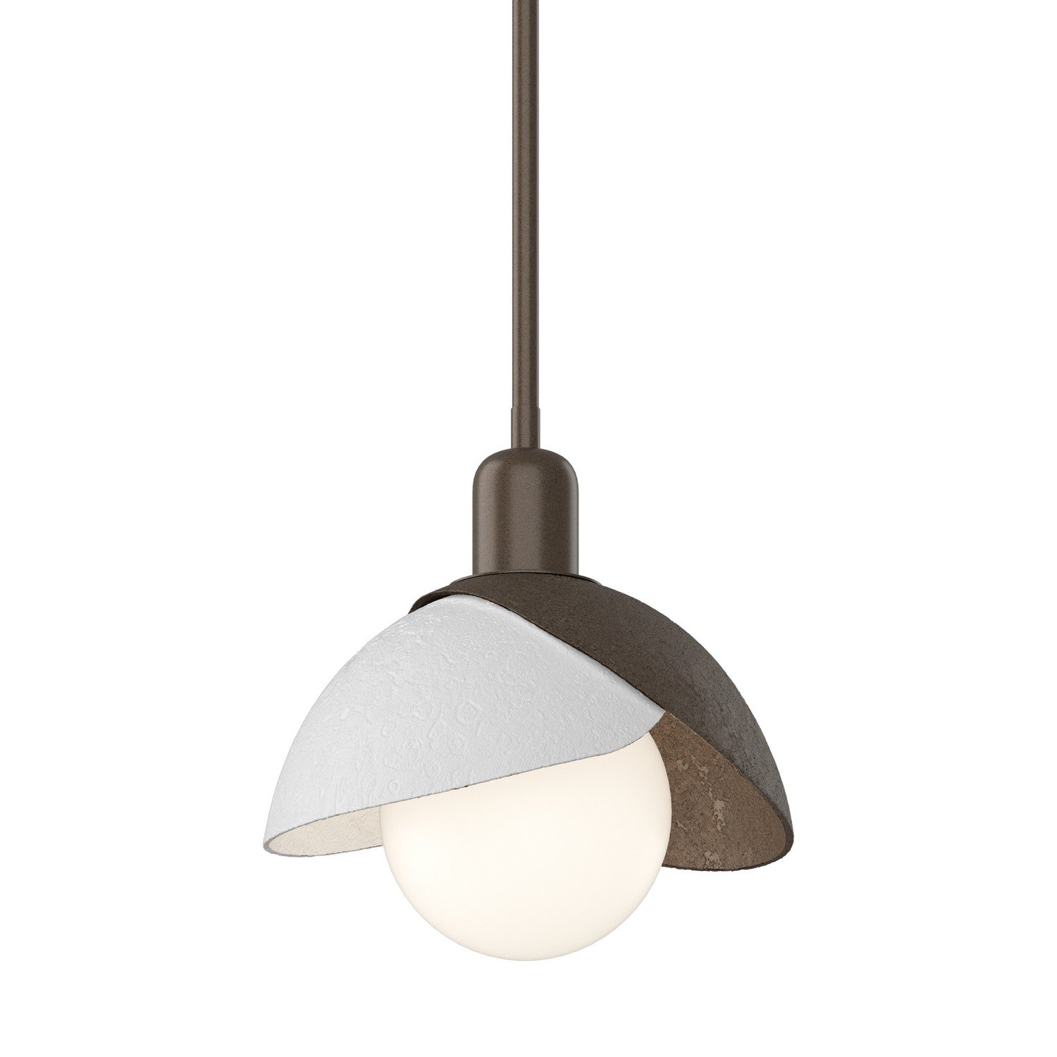  Brooklyn Double Shade Mini Pendant In Bronze