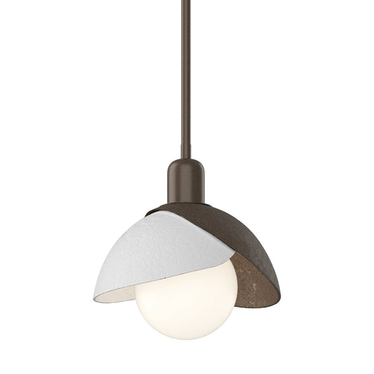  Brooklyn Double Shade Mini Pendant In Bronze