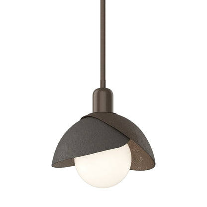  Brooklyn Double Shade Mini Pendant In Bronze