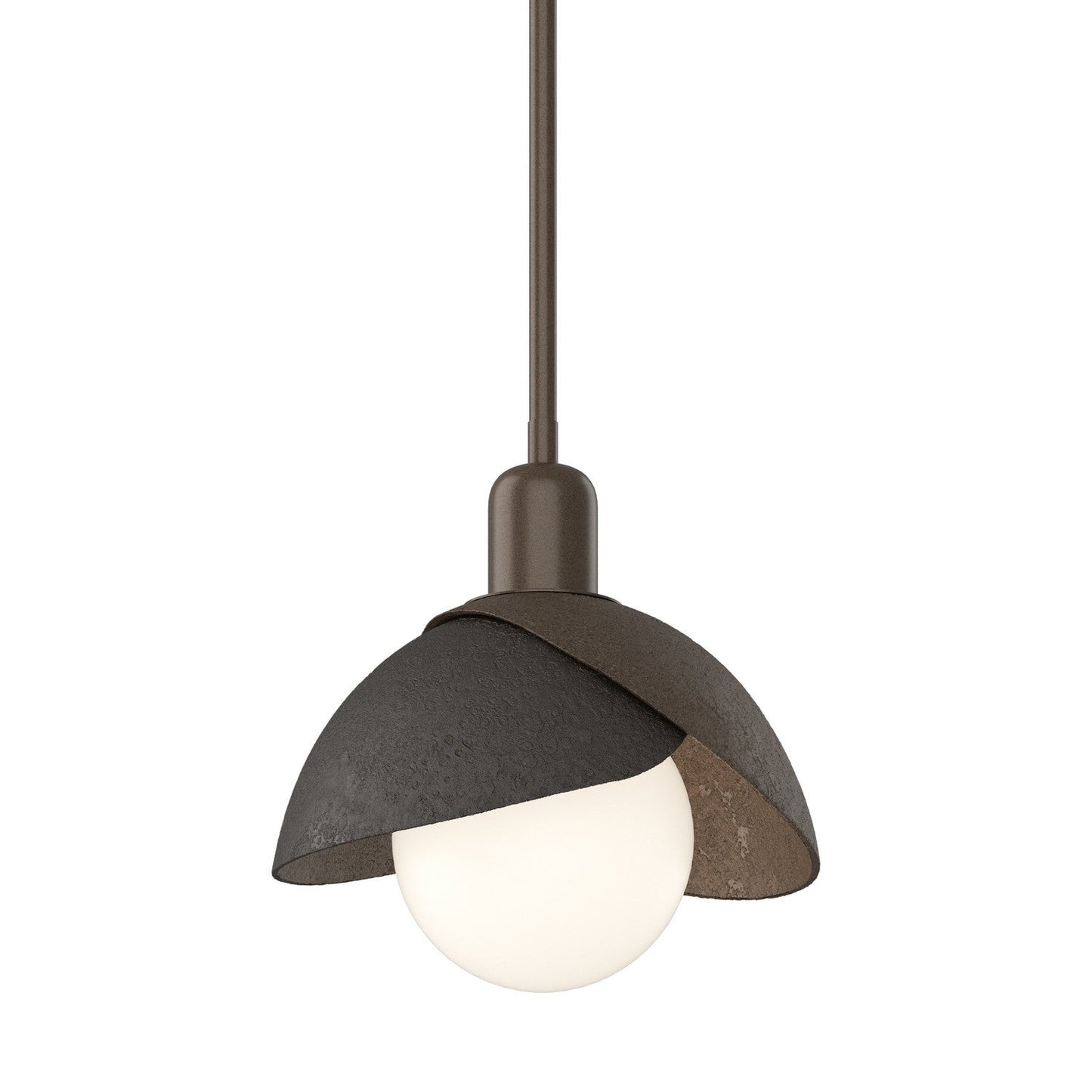  Brooklyn Double Shade Mini Pendant In Bronze