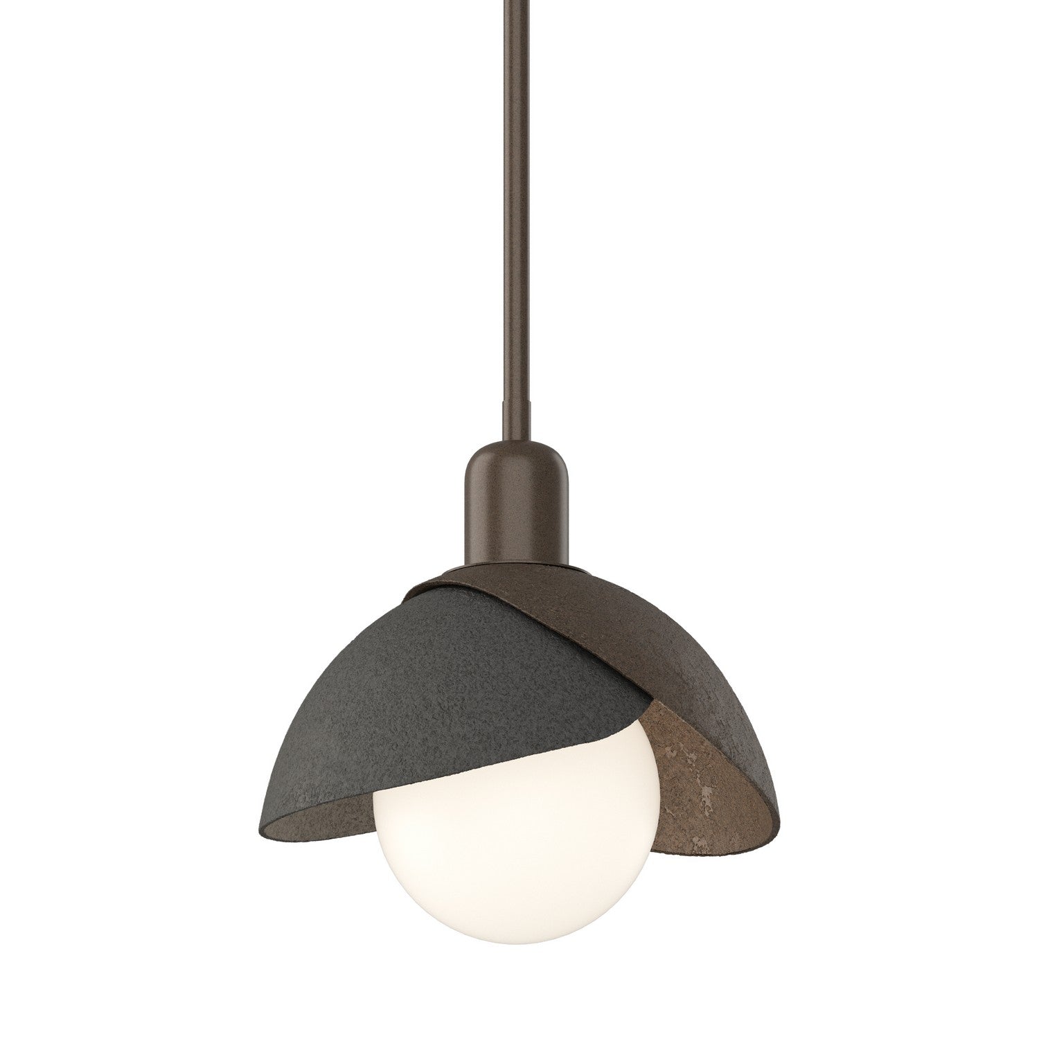  Brooklyn Double Shade Mini Pendant In Bronze