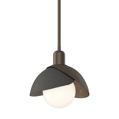  Brooklyn Double Shade Mini Pendant In Bronze