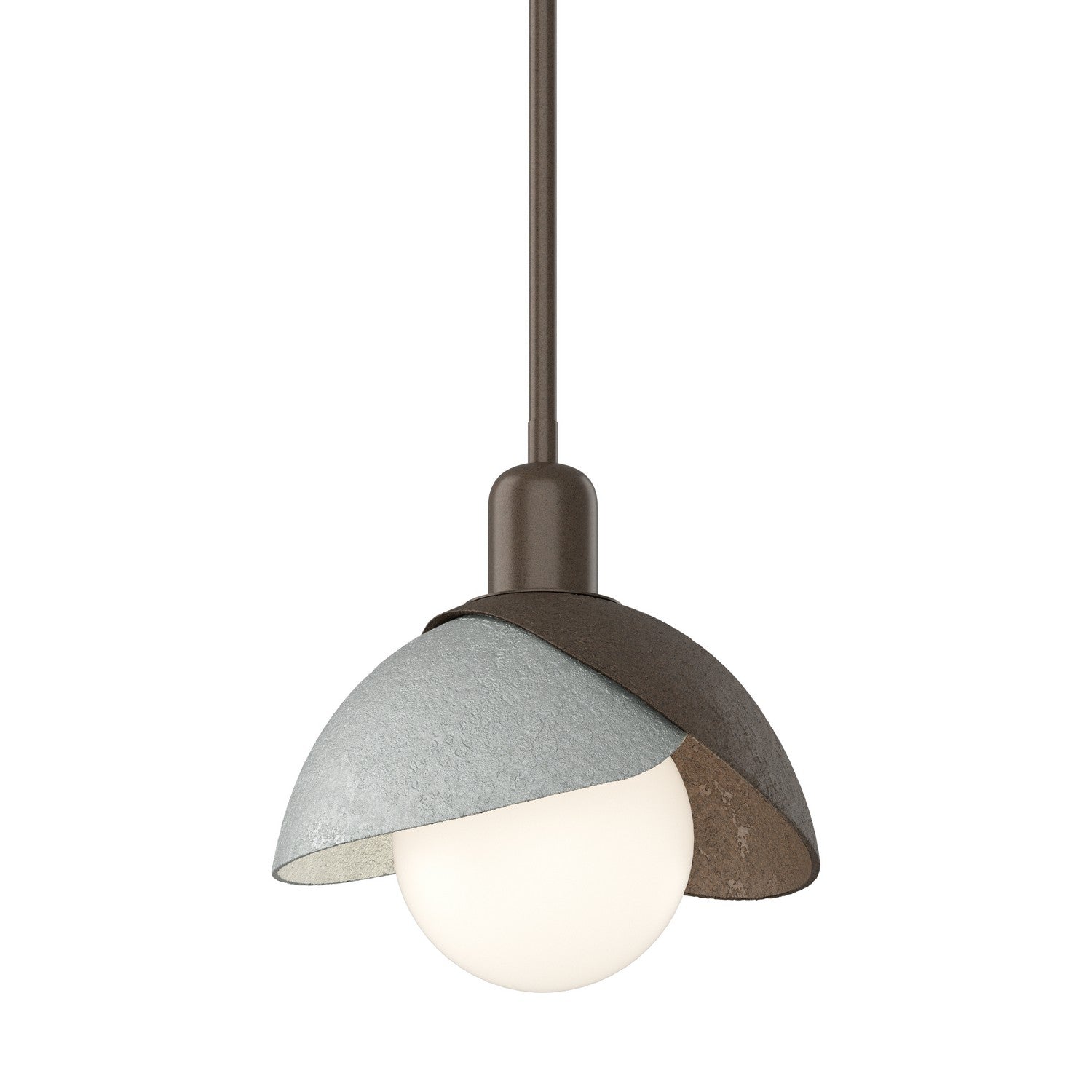  Brooklyn Double Shade Mini Pendant In Bronze