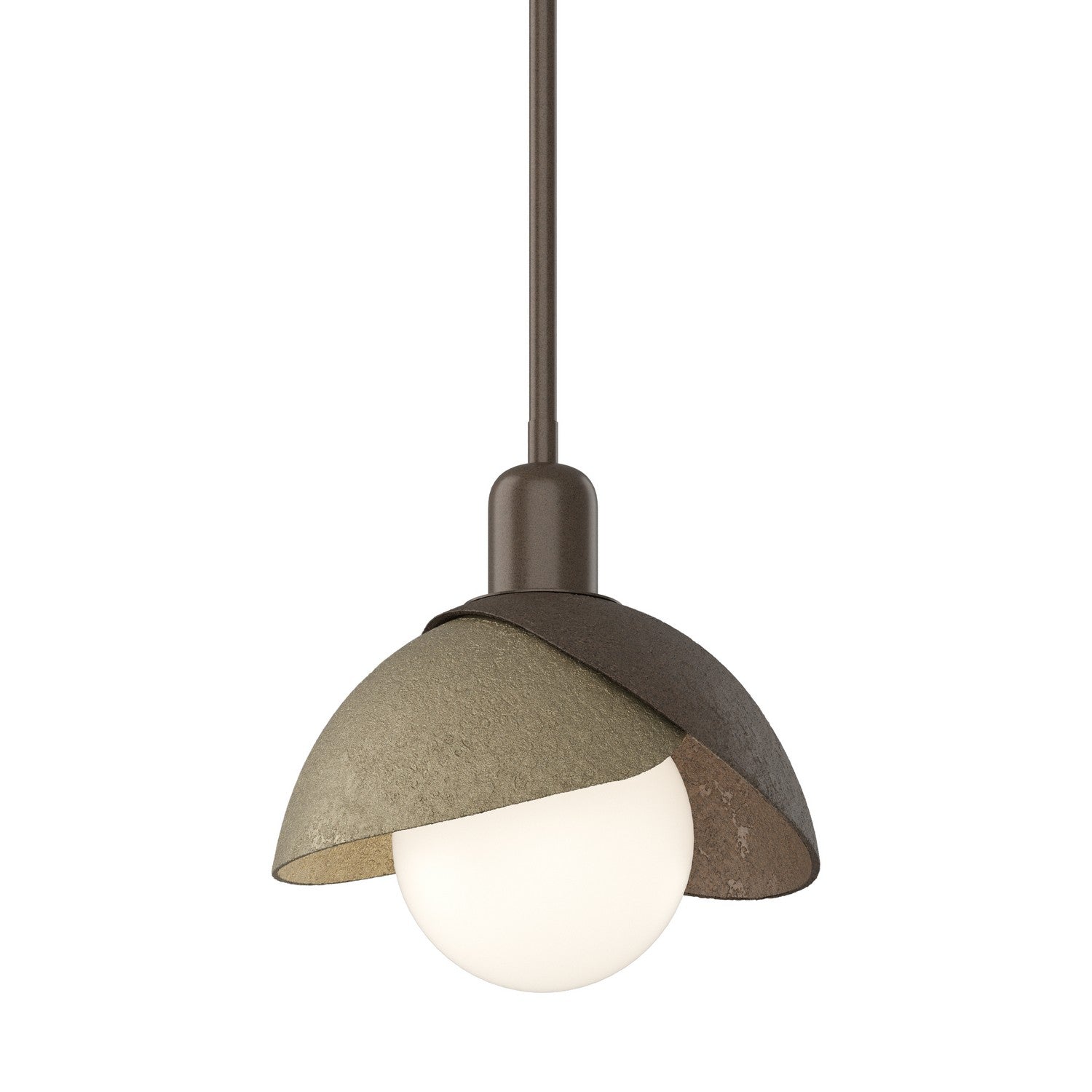  Brooklyn Double Shade Mini Pendant In Bronze