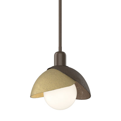  Brooklyn Double Shade Mini Pendant In Bronze
