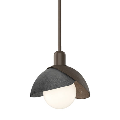  Brooklyn Double Shade Mini Pendant In Bronze