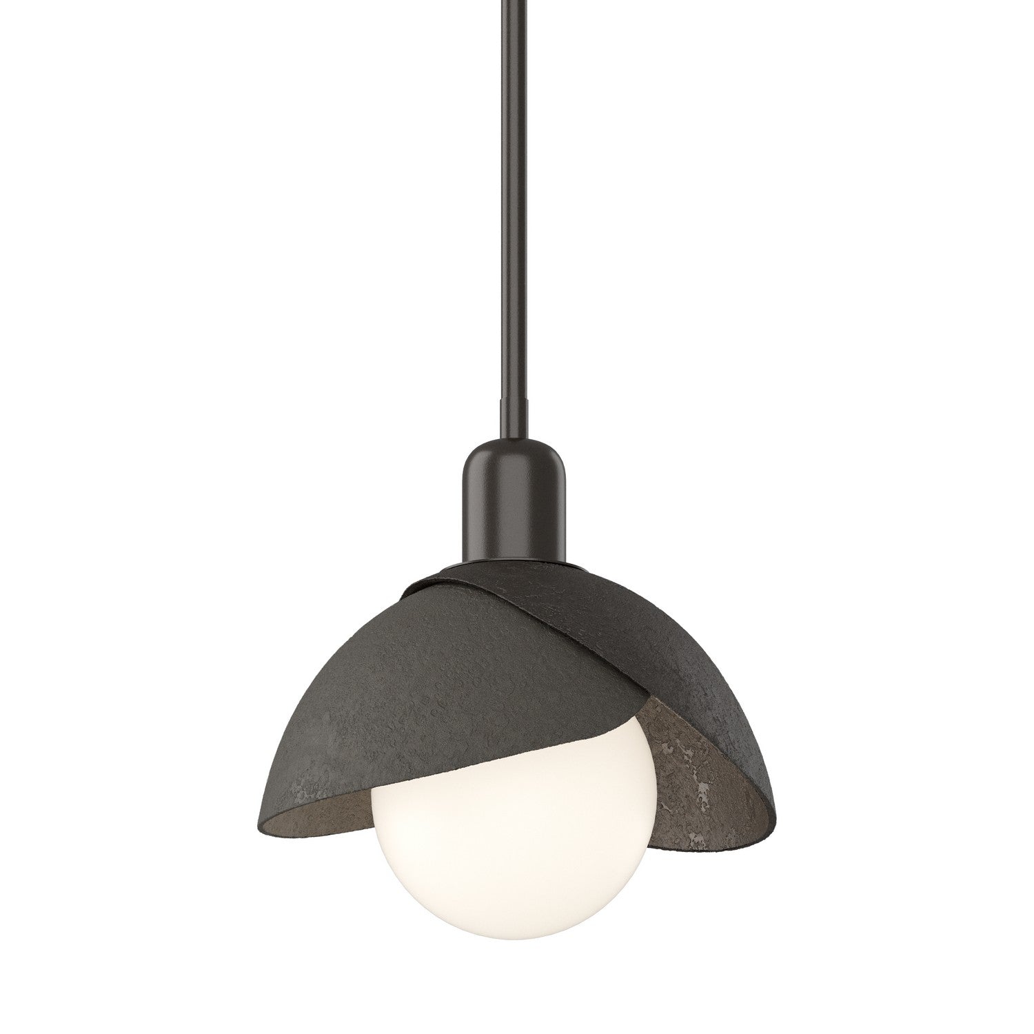  Brooklyn Double Shade Mini Pendant In Oil Rubbed Bronze