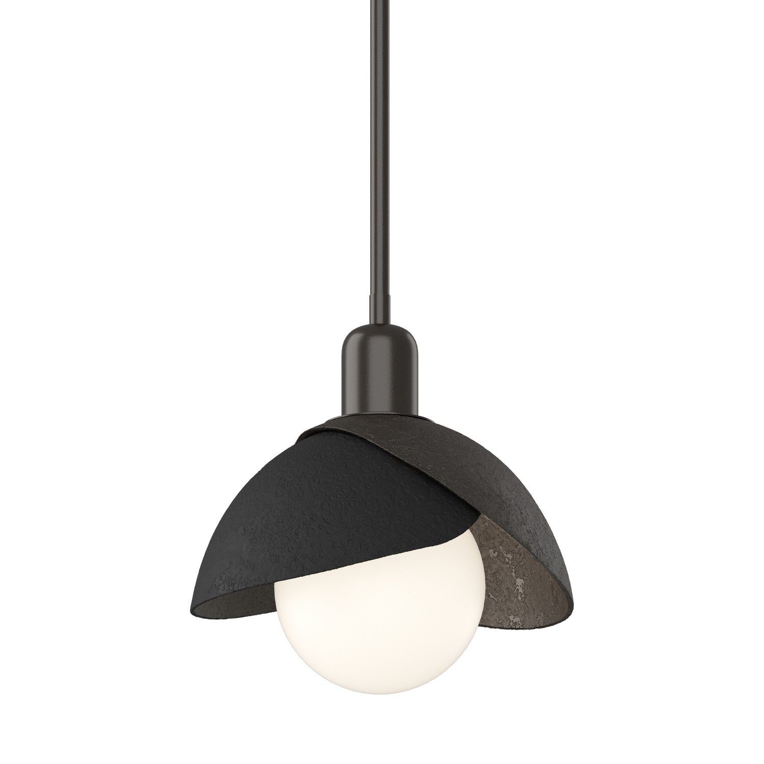 Brooklyn Double Shade Mini Pendant In Oil Rubbed Bronze