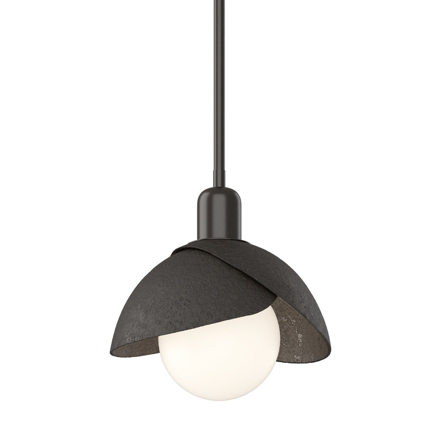  Brooklyn Double Shade Mini Pendant In Oil Rubbed Bronze
