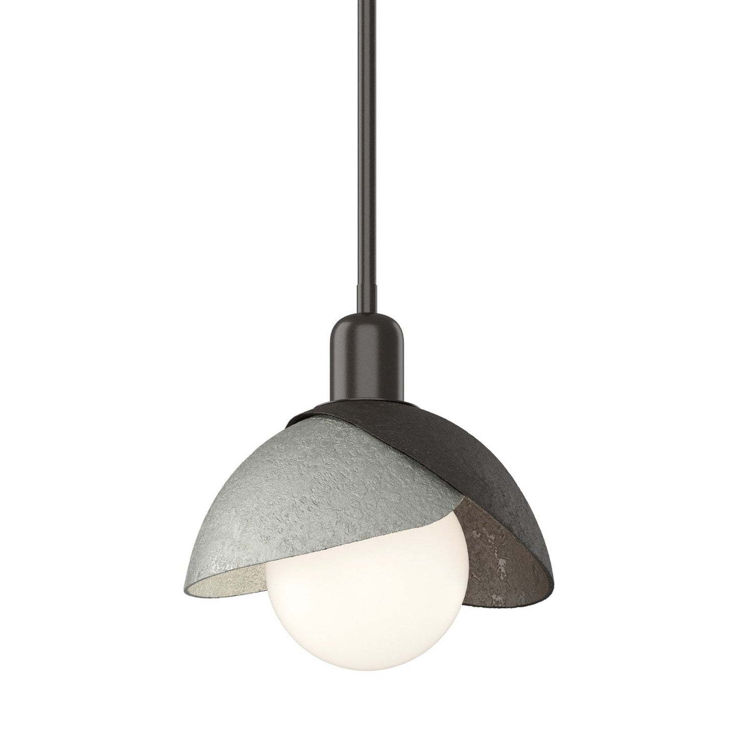  Brooklyn Double Shade Mini Pendant In Oil Rubbed Bronze