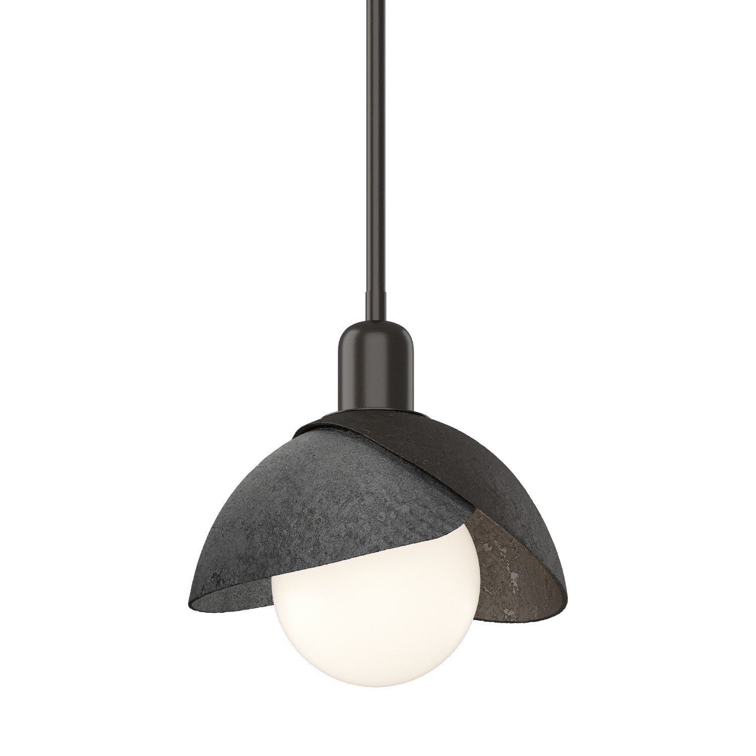  Brooklyn Double Shade Mini Pendant In Oil Rubbed Bronze