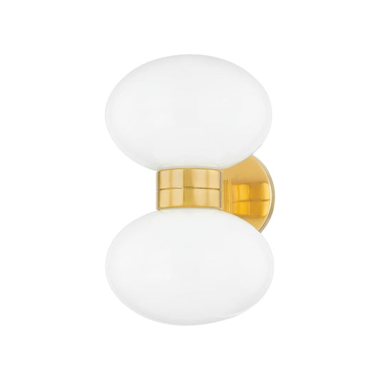  Otsego 2-Light Wall Sconce In Aged Brass