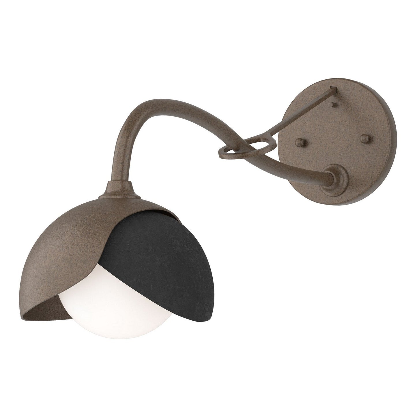  Brooklyn 1-Light Double Shade Long-Arm Sconce