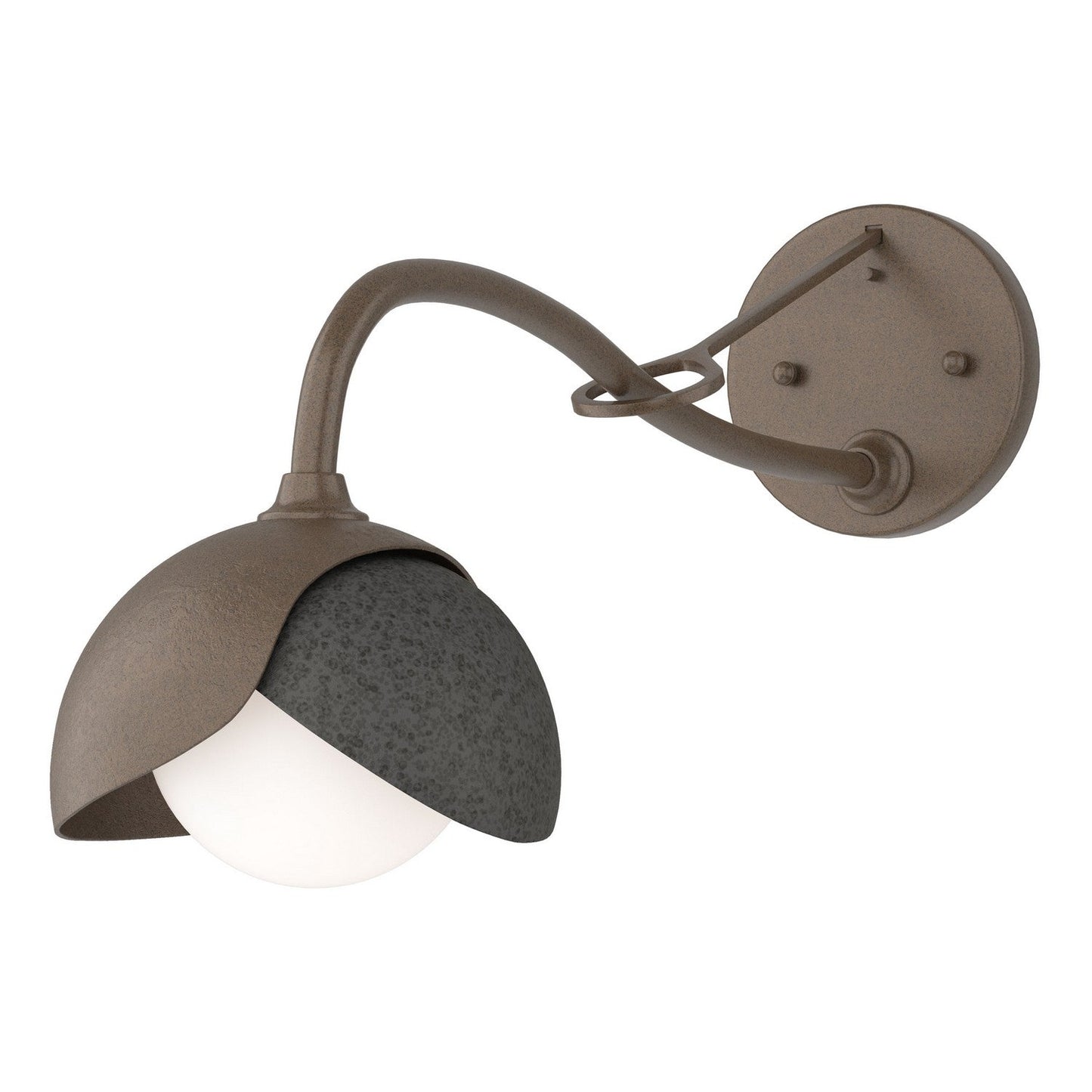  Brooklyn 1-Light Double Shade Long-Arm Sconce
