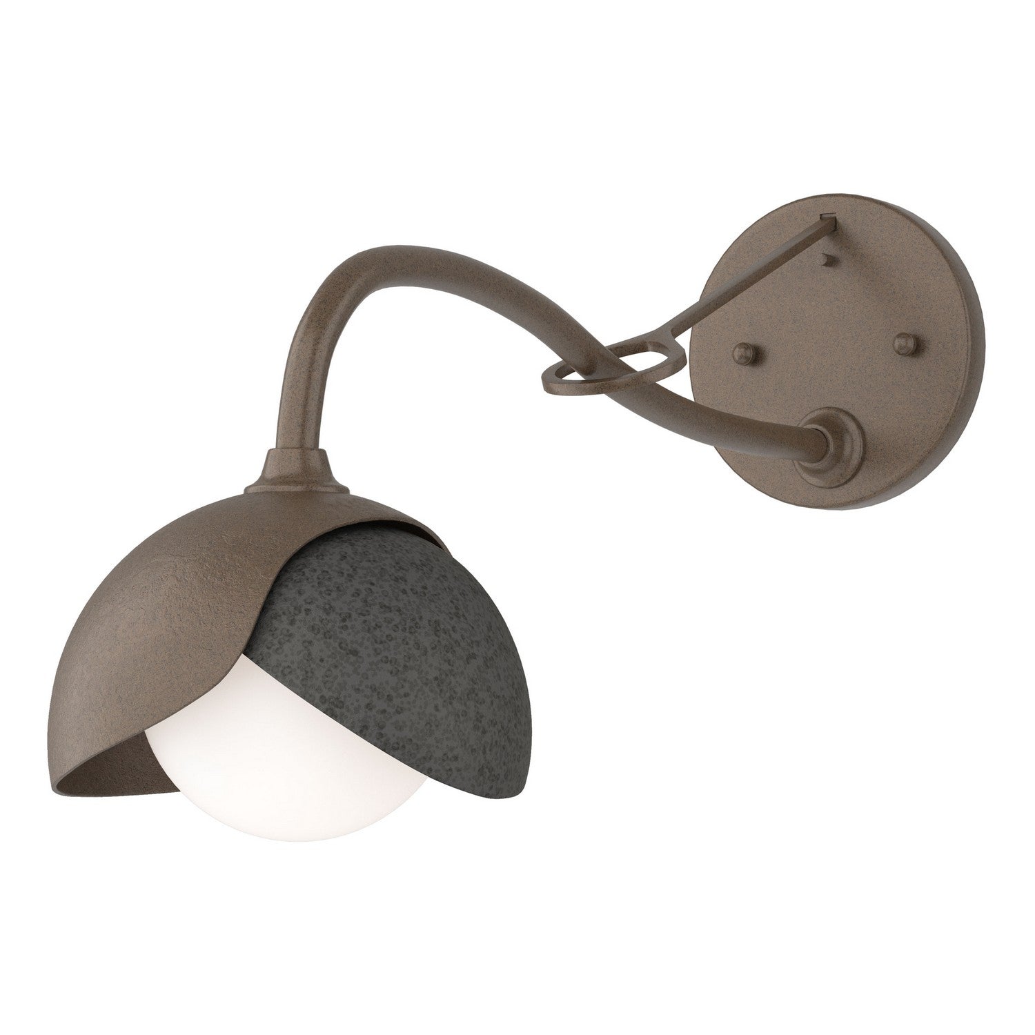  Brooklyn 1-Light Double Shade Long-Arm Sconce
