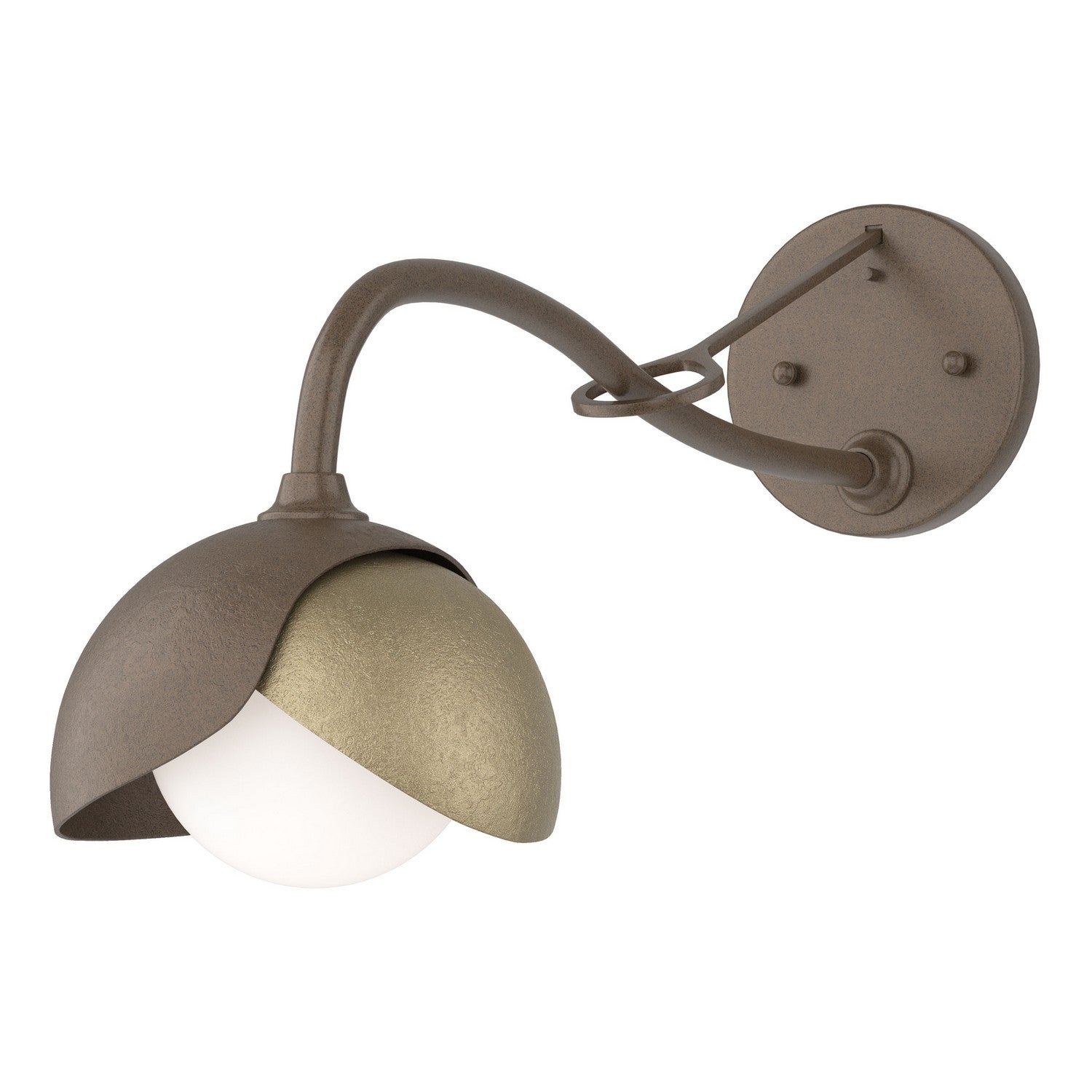  Brooklyn 1-Light Double Shade Long-Arm Sconce