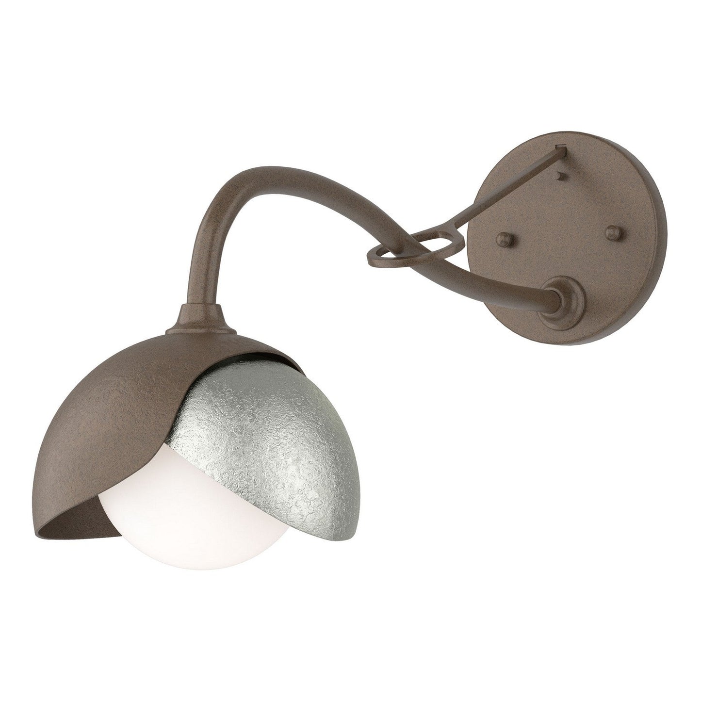  Brooklyn 1-Light Double Shade Long-Arm Sconce
