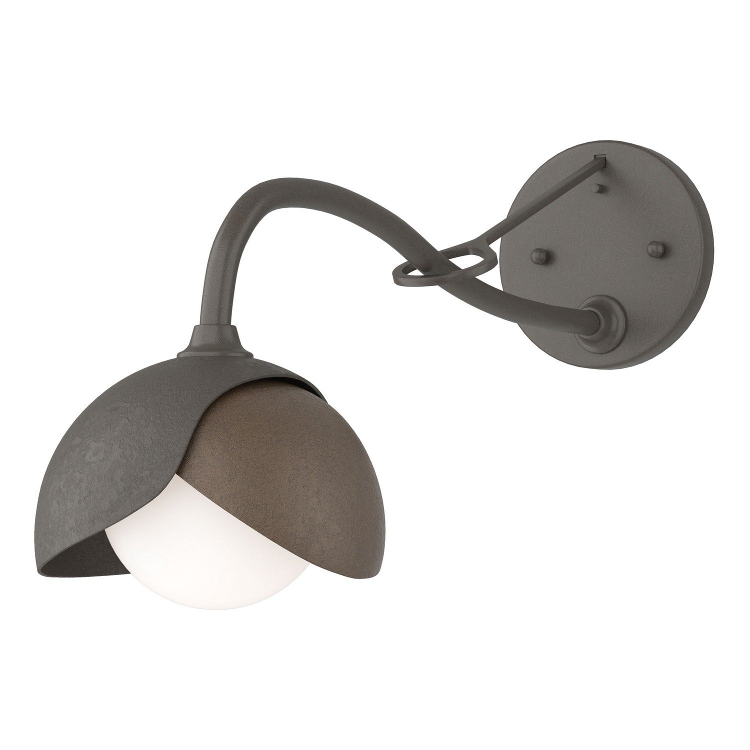  Brooklyn 1-Light Double Shade Long-Arm Sconce