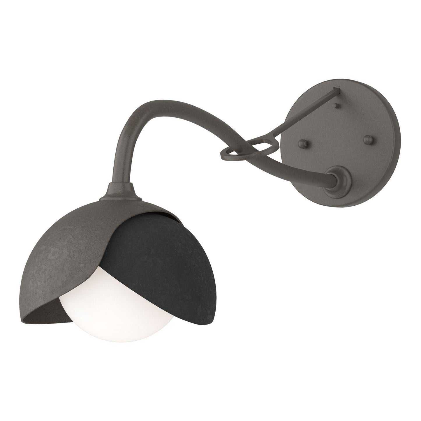  Brooklyn 1-Light Double Shade Long-Arm Sconce