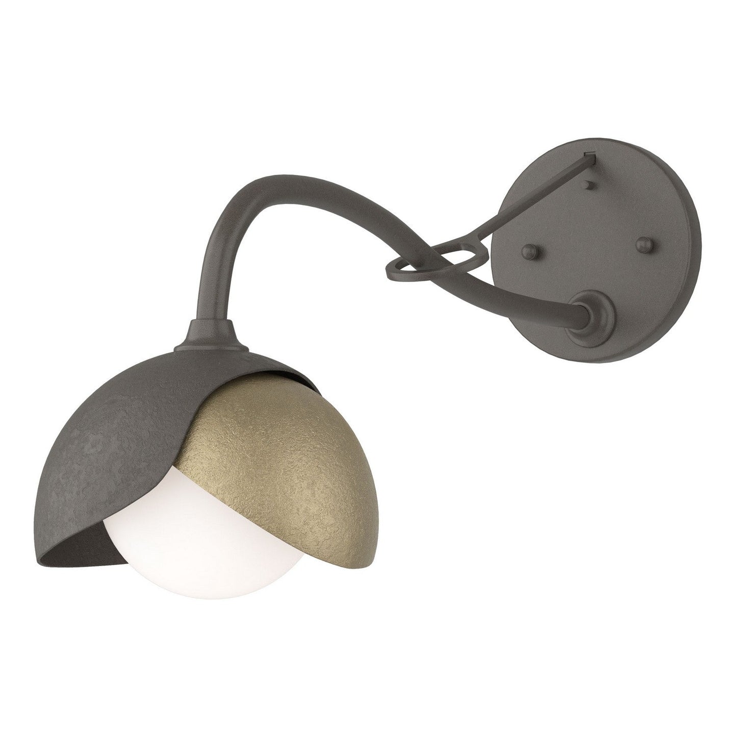  Brooklyn 1-Light Double Shade Long-Arm Sconce