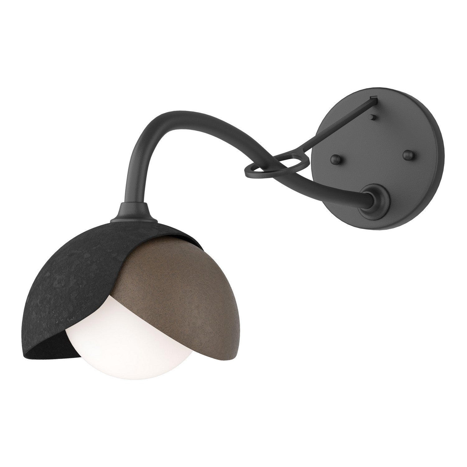  Brooklyn 1-Light Double Shade Long-Arm Sconce