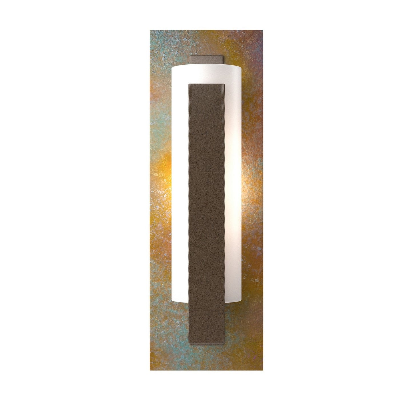  Forged Vertical Bar Sconce - Cherry Or Copper Backplate