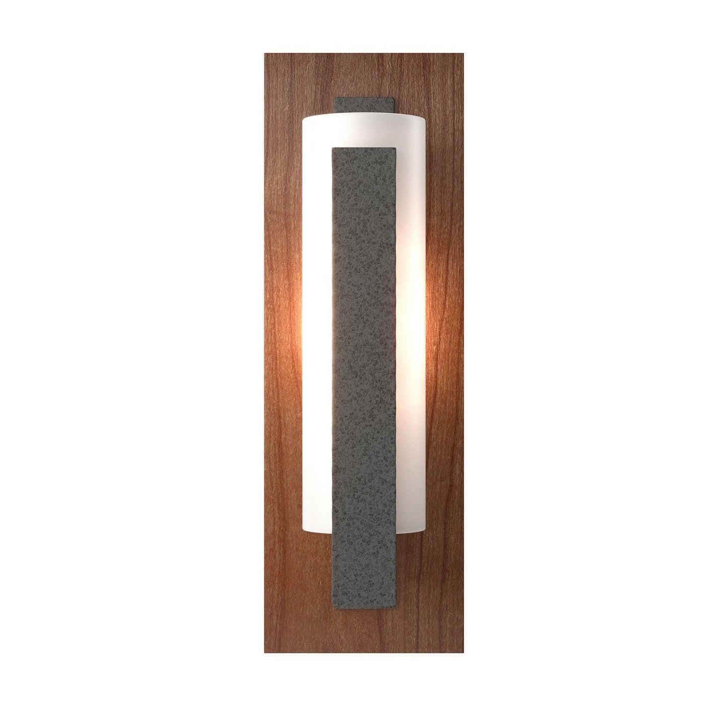  Forged Vertical Bar Sconce - Cherry Or Copper Backplate