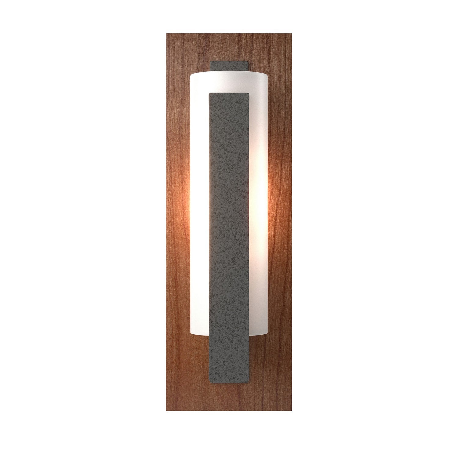  Forged Vertical Bar Sconce - Cherry Or Copper Backplate