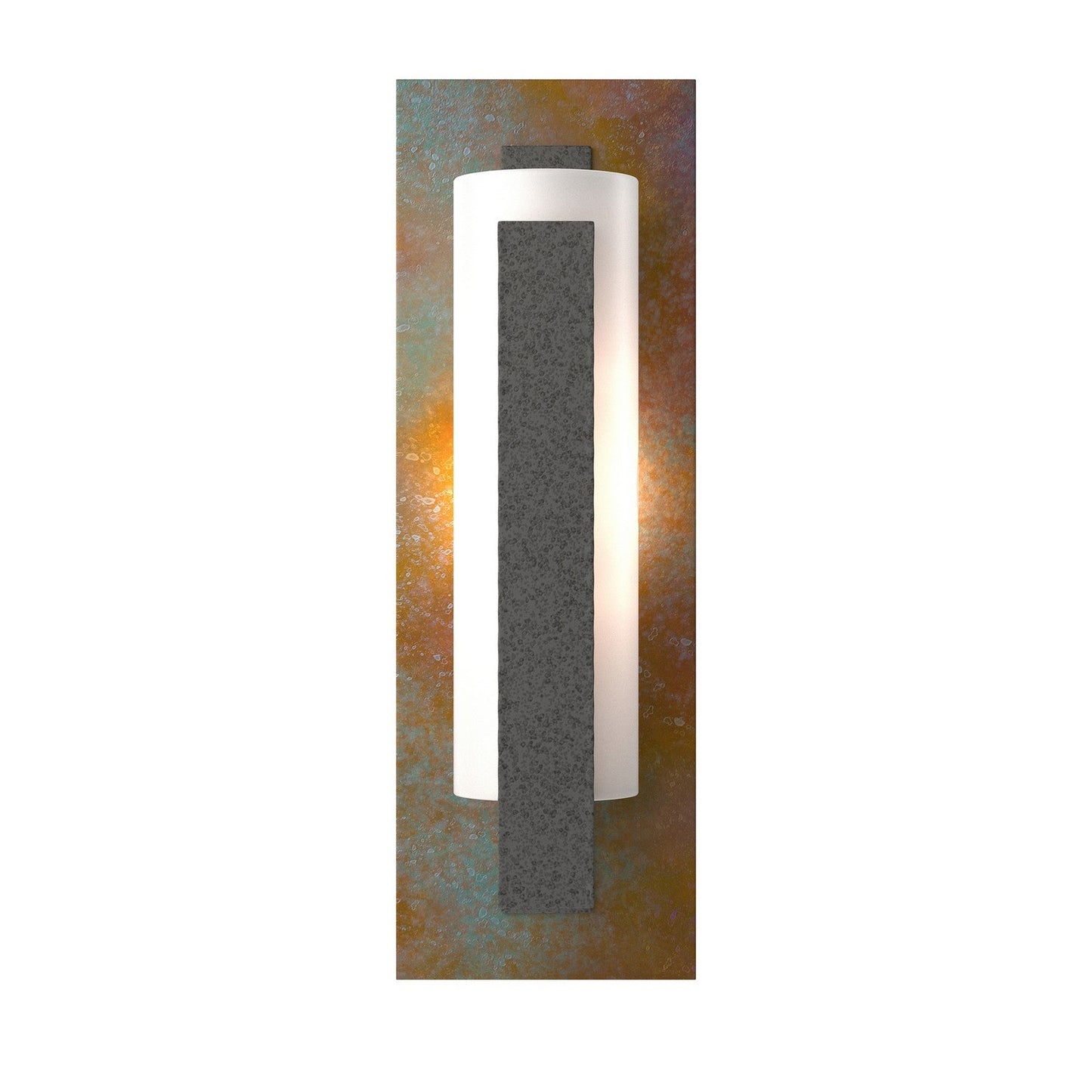  Forged Vertical Bar Sconce - Cherry Or Copper Backplate