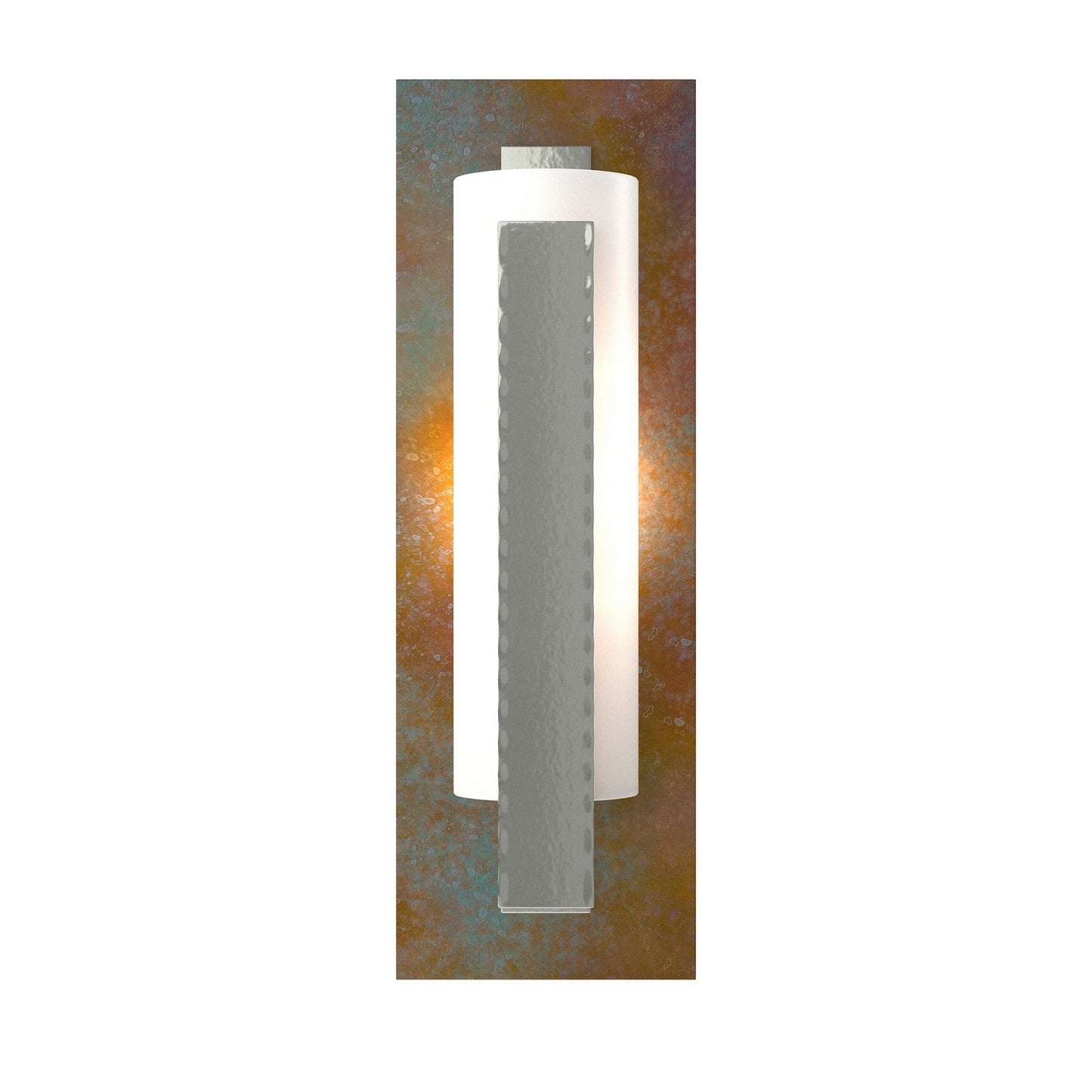  Forged Vertical Bar Sconce - Cherry Or Copper Backplate