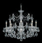  Century 8-Light Chandelier In Black