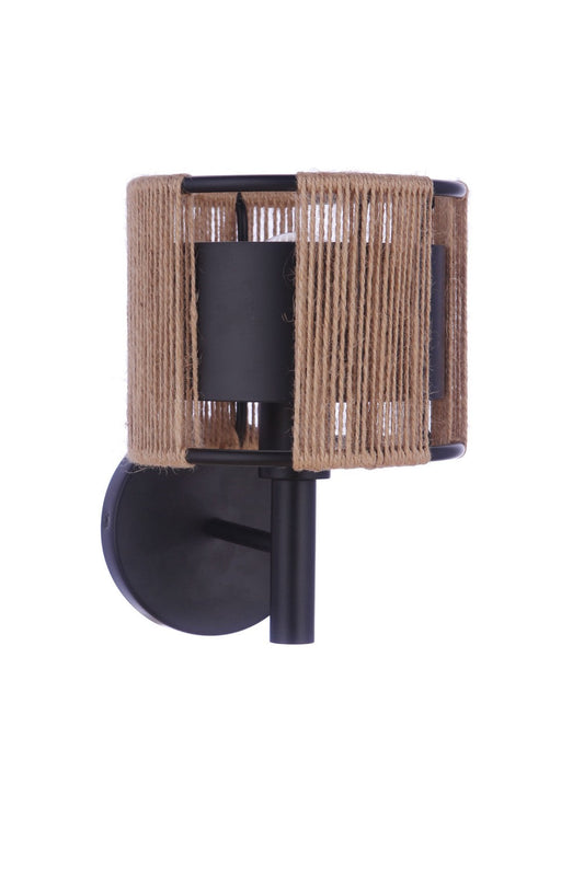  Kensey 1-Light Wall Sconce In Flat Black
