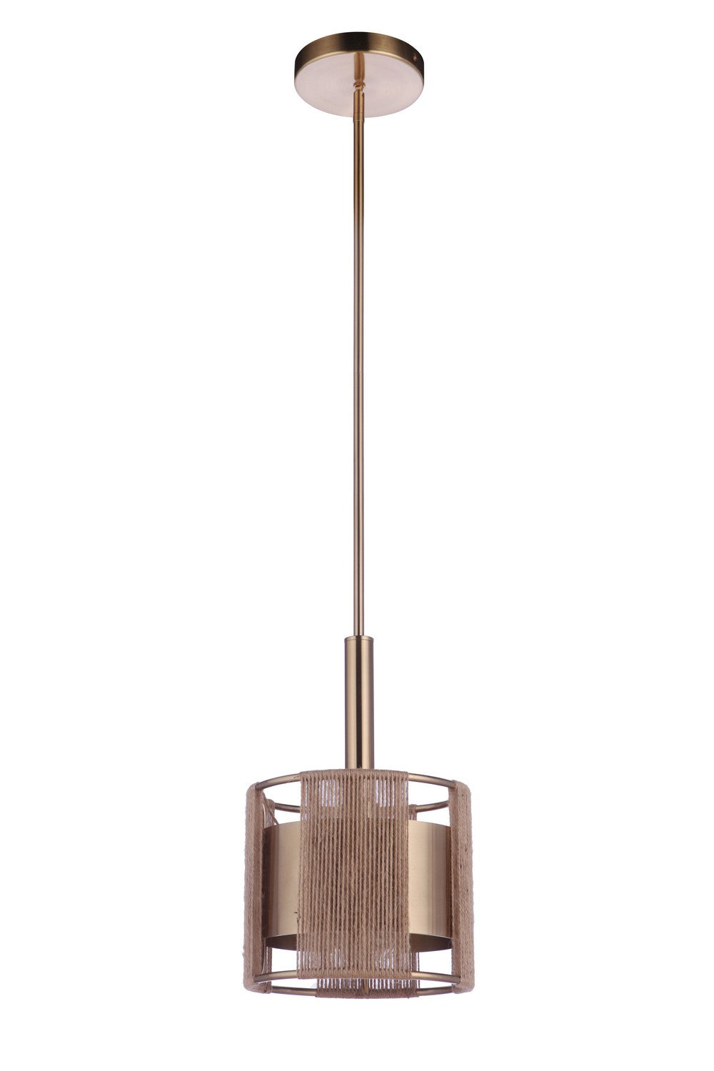  Kensey 1-Light Mini Pendant In Satin Brass