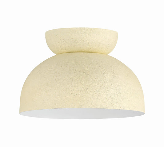  Ventura Dome 1-Light Flushmount In Cottage White