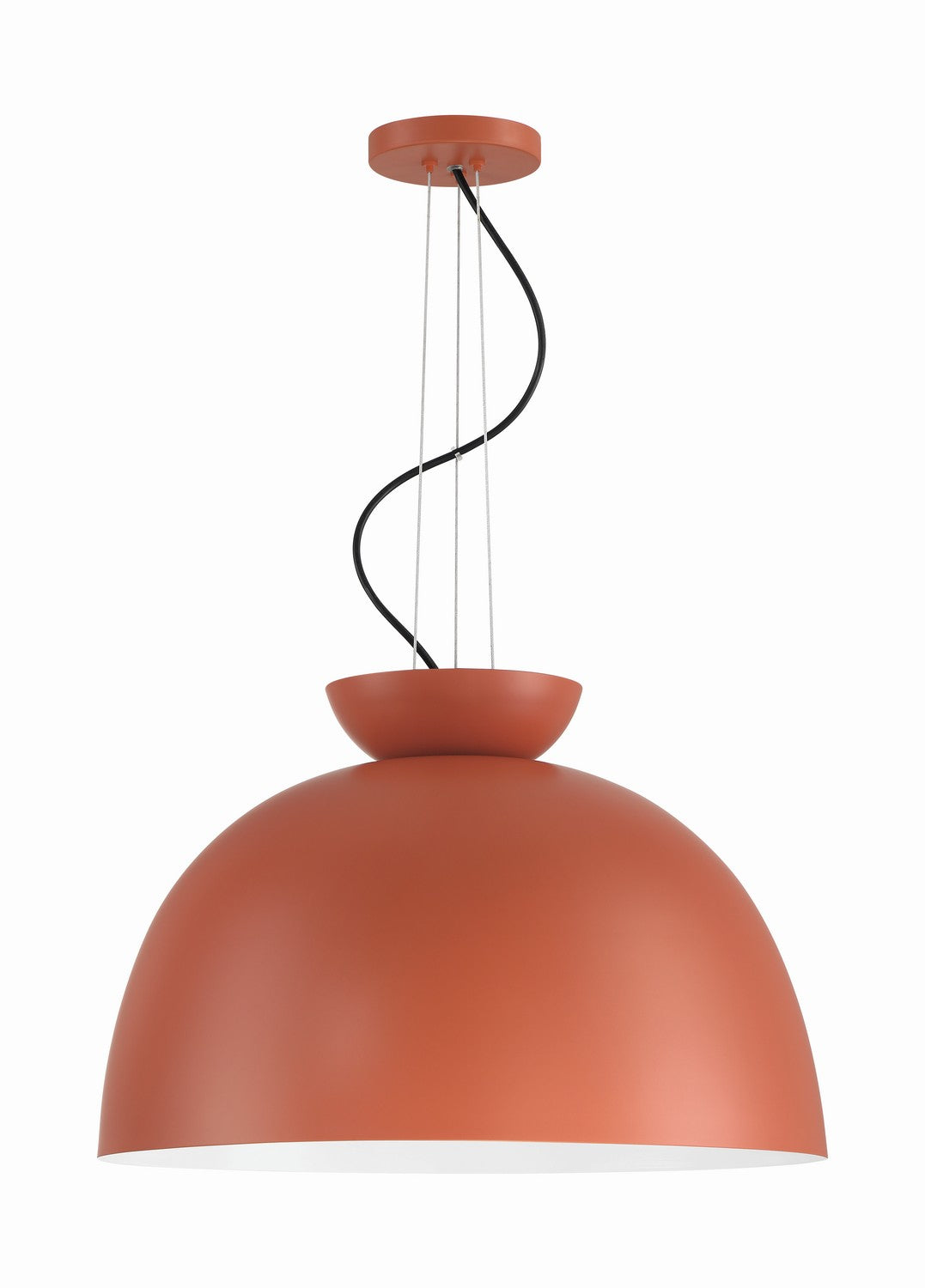  Ventura Dome 1-Light Pendant In Baked Clay
