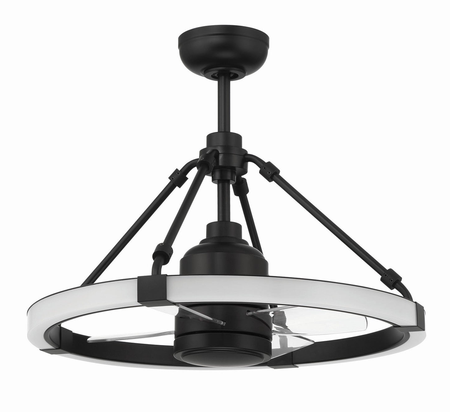  Levy 19" Ceiling Fan In Flat Black