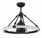  Levy 19" Ceiling Fan In Flat Black